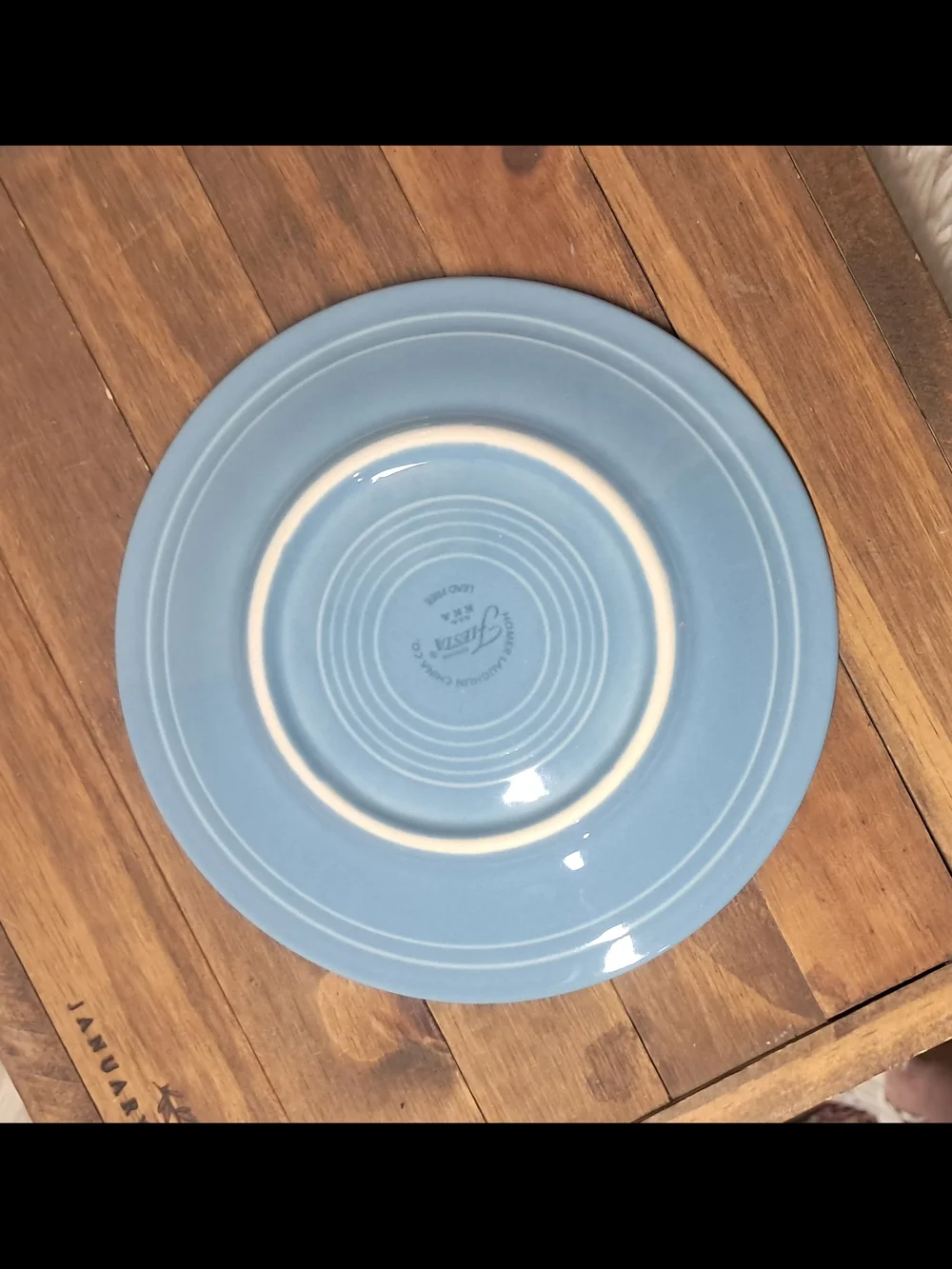 Vintage Fiesta Periwinkle Blue 7.25